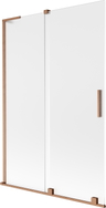 Mexen Velar L paroi de baignoire 2 vantaux coulissante 120 x 150 cm, givre, cuivre brossé - 896-120-003-31-65