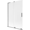Mexen Velar L paroi de baignoire coulissante à 2 volets 120 x 150 cm, givre, métal gun - 896-120-003-31-95