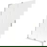 Mexen Velar L paroi de baignoire coulissante à 2 volets 120 x 150 cm, givre, nickel brossé - 896-120-003-31-97