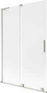 Mexen Velar L paravent de douche à 2 volets coulissants 120 x 150 cm, givre, nickel brossé - 896-120-003-31-97