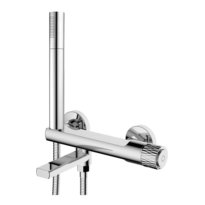 Mexen Diamond robinet de baignoire avec ensemble de douche, chromé - 71530-00