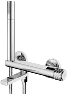 Batterie de baignoire Mexen Diamond avec ensemble de douche, chrome - 71530-00