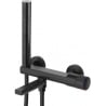 Batterie de baignoire Mexen Diamond avec ensemble de douche, noir - 71530-70