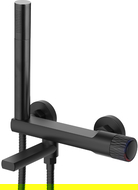 Batterie de baignoire Mexen Diamond avec ensemble de douche, noir - 71530-70