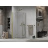 Mexen Lima cabine de douche pliante 70 x 70 cm, transparent, or - 856-070-070-50-00