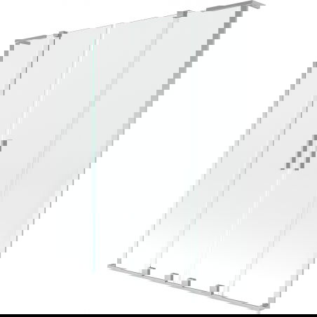 Mexen Velar L Duo paroi de baignoire 2 volets coulissants 150 x 150 cm, transparent, chromé - 896-150-003-02-01