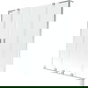Mexen Velar L Duo paroi de baignoire 2 volets coulissants 150 x 150 cm, transparent, chromé - 896-150-003-02-01