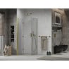 Mexen Lima cabine de douche pliante 70 x 70 cm, transparent, or - 856-070-070-50-00
