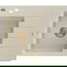 Mexen Ben évier en granit 1 bac avec égouttoir gauche 600 x 500 mm, beige, siphon doré - 6522605000-69-G