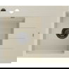 Mexen Ben évier en granit 1 bac avec égouttoir gauche 600 x 500 mm, beige, siphon noir - 6522605000-69-B