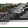 Mexen Ben évier en granit 1 bac avec égouttoir à droite 600 x 500 mm, gris, siphon noir - 6523605000-71-B
