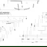 Mexen Ben évier en granit 1 bac avec égouttoir à droite 600 x 500 mm noir/métallique argenté, siphon doré - 6523605000-73-G