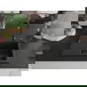 Mexen Ben évier en granit 1 bac avec égouttoir à droite 600 x 500 mm, noir/doré métallisé, siphon noir - 6523605000-75-B