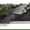 Mexen Ben évier en granit 1 bac avec égouttoir à droite 600 x 500 mm, noir moucheté, siphon chromé - 6523605000-76