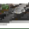 Mexen Ben évier de cuisine en granit 1 bac avec égouttoir à droite 600 x 500 mm, noir moucheté, siphon doré - 6523605000-76-G