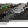 Mexen Ben évier en granit 1 bac avec égouttoir droit 600 x 500 mm, noir, siphon chromé - 6523605000-77