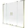 Mexen Velar L Duo paroi de baignoire à 2 pans coulissants 180 x 150 cm, transparent, doré - 896-180-003-02-50