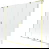 Mexen Velar L Duo paroi de bain 2 volets coulissants 180 x 150 cm, transparent, or brossé - 896-180-003-02-55