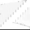 Paravent de baignoire coulissant 2 vantaux Mexen Velar L Duo 170 x 150 cm, givre, nickel brossé - 896-170-003-32-97