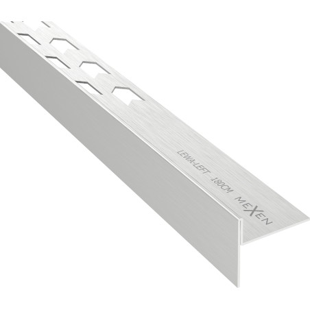 Mexen Line-B plinthe de pente au sol 180 cm gauche, inox - 181001180L