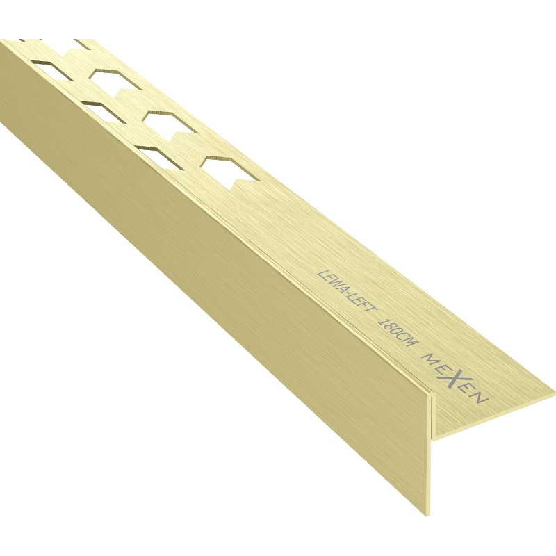 Mexen Line-B barre de seuil de sol 180 cm gauche, or brossé - 185501180L