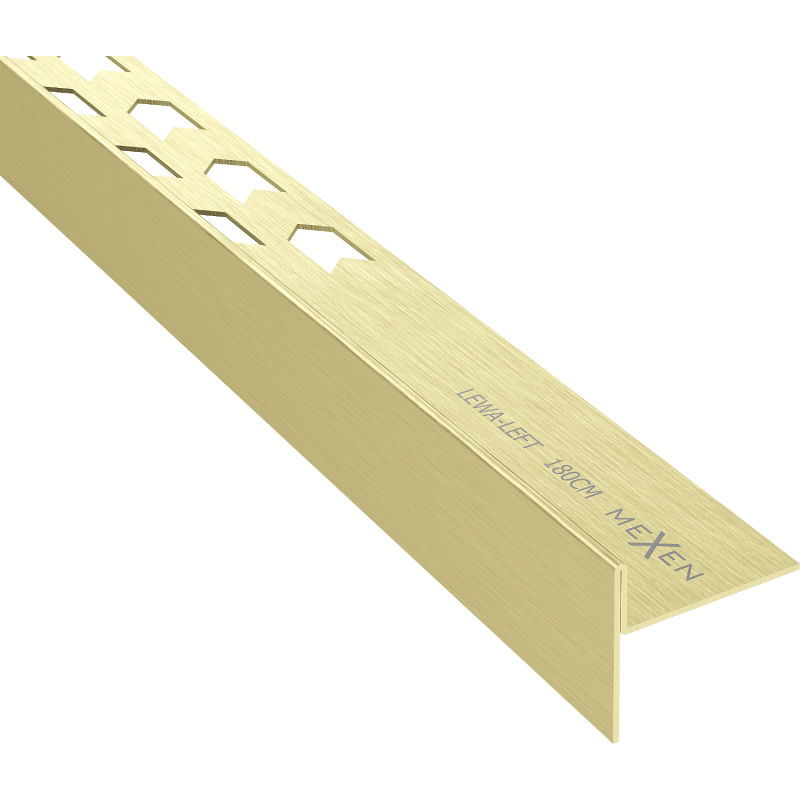 Mexen Line-B liste de pente de plancher 180 cm gauche, or brossé - 185501180L
