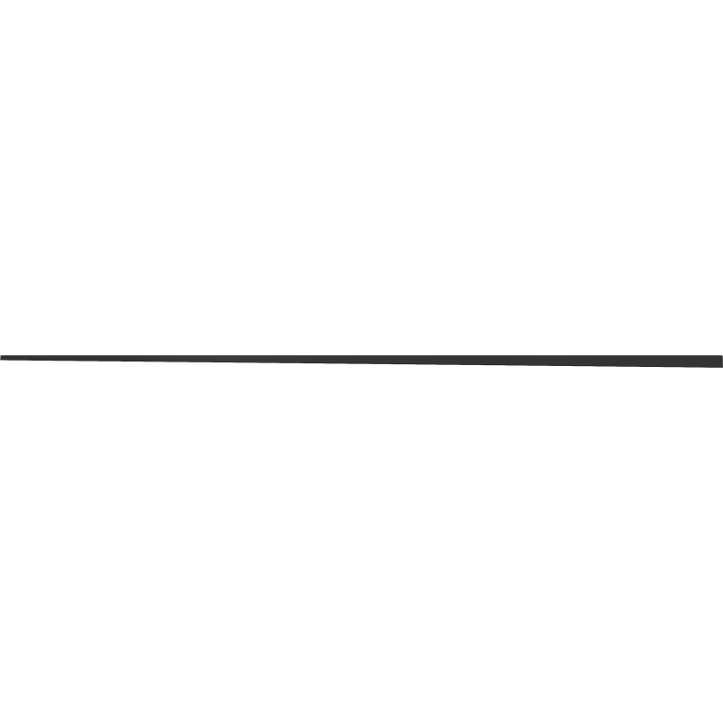 Mexen Line-B plinthe à dénivelé pour sol 180 cm gauche, noire - 187001180L