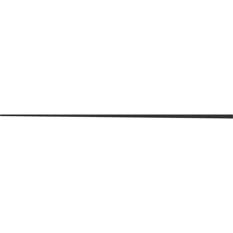 Mexen Line-B plinthe de sol inclinée 180 cm gauche, noire - 187001180L