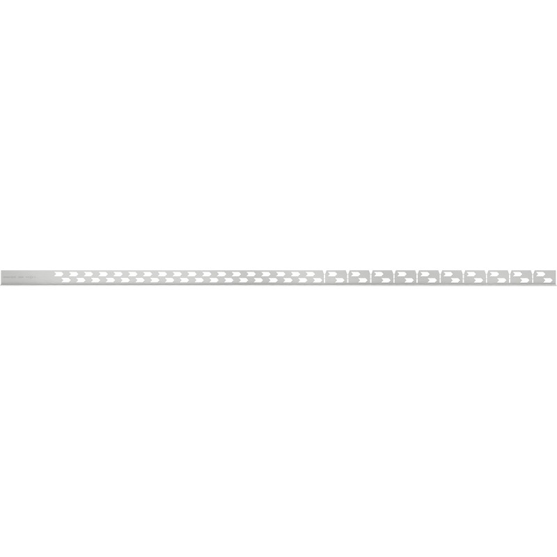 Mexen Line-B plinthe à pente pour sol 120 cm droite, inox - 181001120R