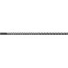 Mexen Line-B plinthe de sol en pente 120 cm droite, noire - 187001120R