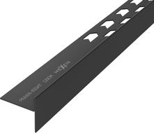 Mexen Line-B plinthe de sol en pente 120 cm droite, noire - 187001120R