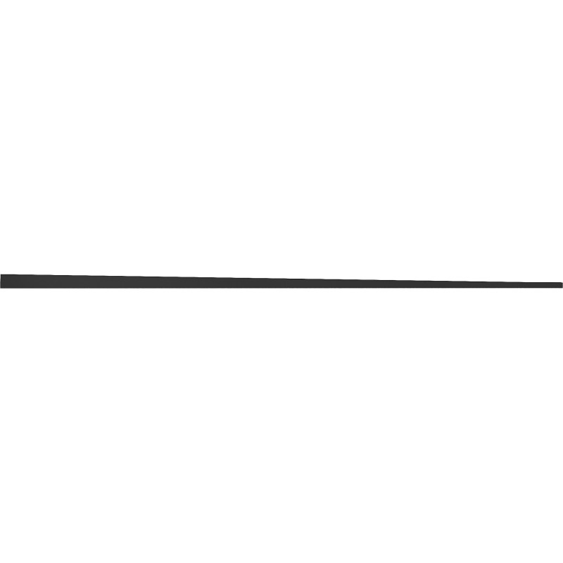 Mexen Line-B plinthe de sol en pente 120 cm droite, noire - 187001120R