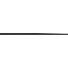 Mexen Line-B plinthe de sol en pente 120 cm droite, noire - 187001120R