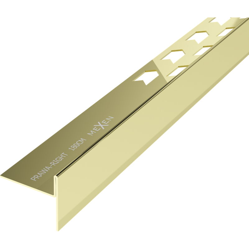Mexen Line-B liste de pente de plancher 180 cm droite, or - 185001180R