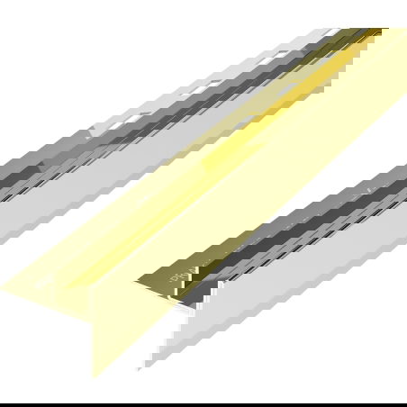 Mexen Line-B profil de pente pour verre 120 cm droit, or - 185004120R