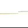 Mexen Line-B profil de pente pour verre 120 cm droit, or - 185004120R