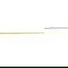 Mexen Line-B profil en pente pour verre 120 cm droit, or brossé - 185504120R