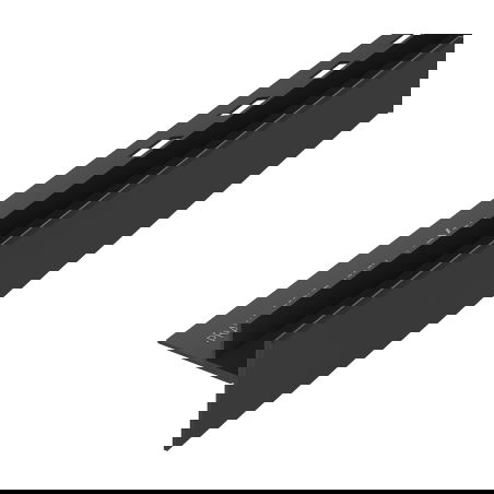 Mexen Line-B rail de déclenchement pour verre 120 cm droit, noir - 187004120R