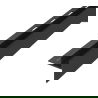 Mexen Line-B rail de déclenchement pour verre 120 cm droit, noir - 187004120R