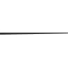 Mexen Line-B lèvre de verre en pente 120 cm droite, noire - 187004120R