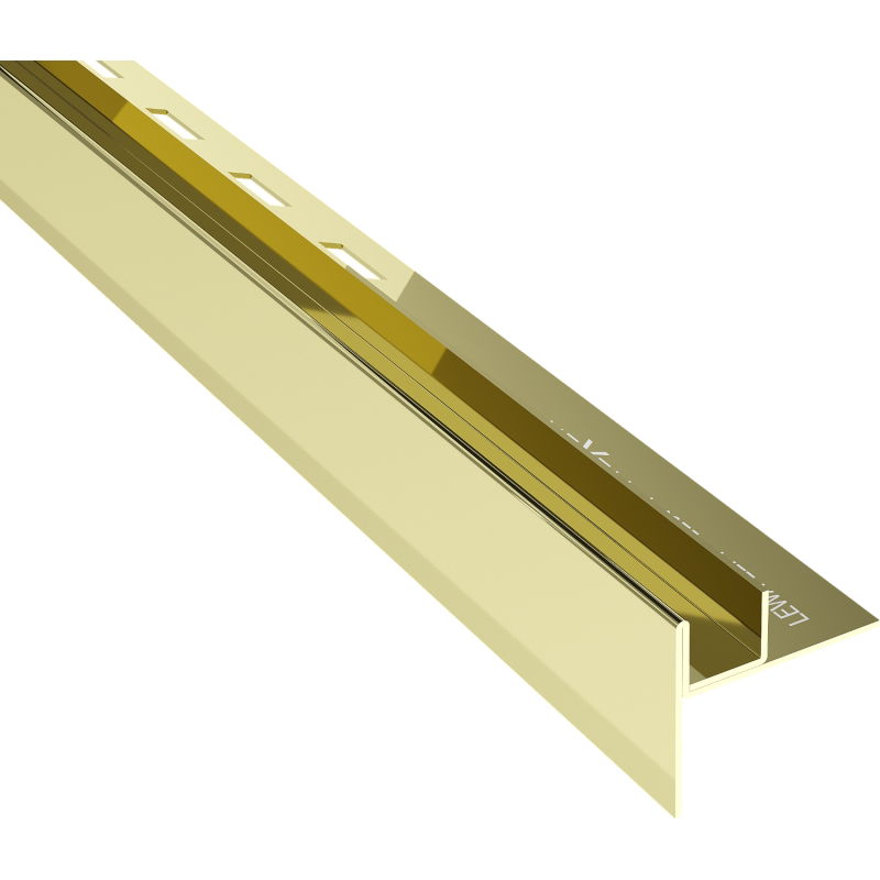 Mexen Line-B moulure de pente pour verre 120 cm gauche, or - 185004120L