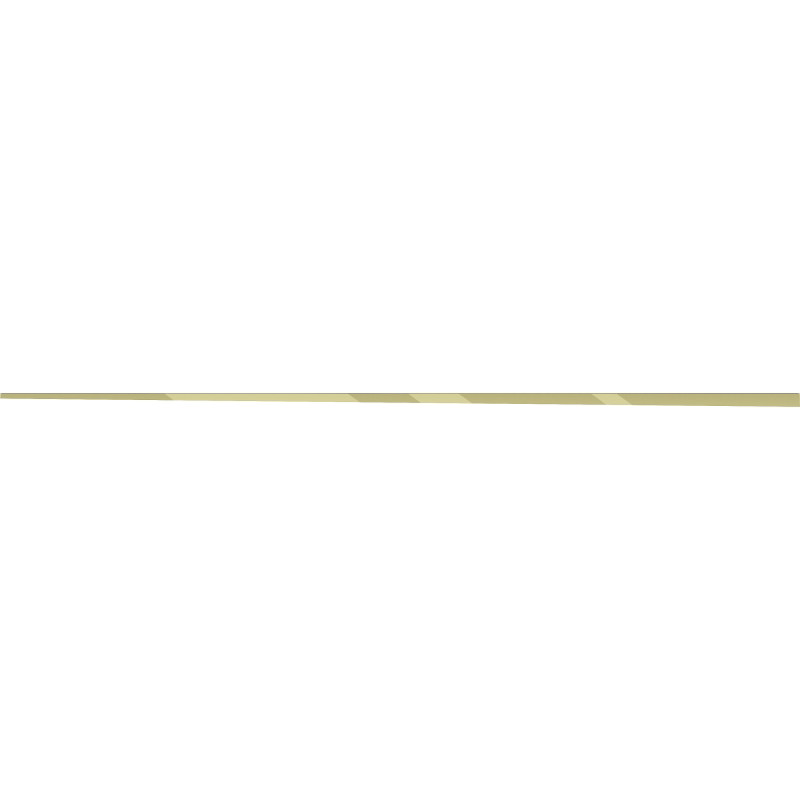 Mexen Line-B moulure inclinée pour verre 180 cm gauche, or - 185004180L