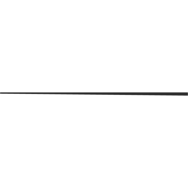 Mexen Line-B listel de pente pour verre 180 cm gauche, noir - 187004180L