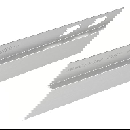 Mexen Line-B plinthe de pente murale 120 cm droite, inox - 181002120R