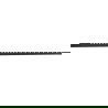 Mexen Line-B moulure de pente murale 120 cm droite, noire - 187002120R