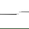 Mexen Line-B rail de pente mural 180 cm gauche, noir - 187002180L