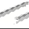 Mexen Line-B profilé incliné pour verre 180 cm gauche, inox - 181004180R