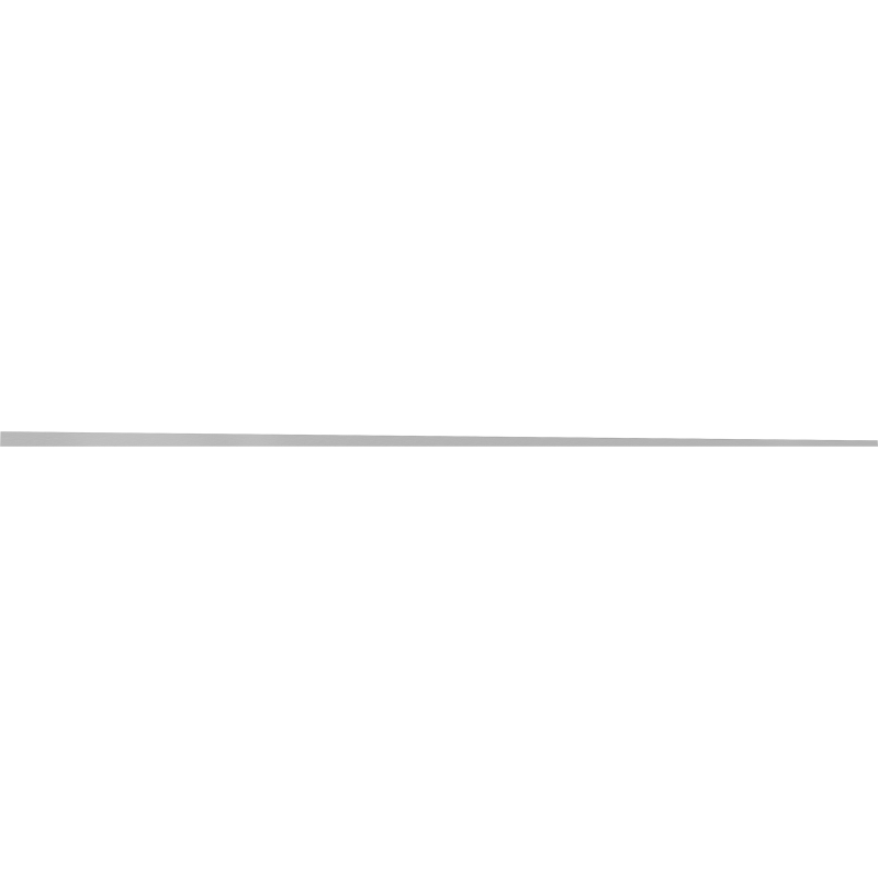 Mexen Line-B bande d'inclinaison pour verre 180 cm droite, inox - 181004180R
