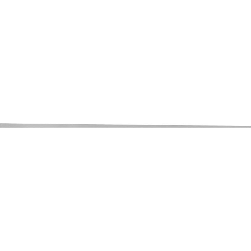 Mexen Line-B profilé de pente pour le verre 180 cm droit, inox - 181004180R