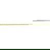 Mexen Line-B baguette de pente murale 180 cm droite, or brossé - 185502180R